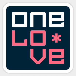 One Love / 2 Sticker